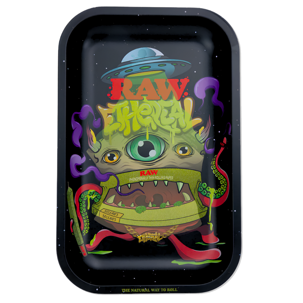 Raw Ethereal Monster Rolling Tray - Small